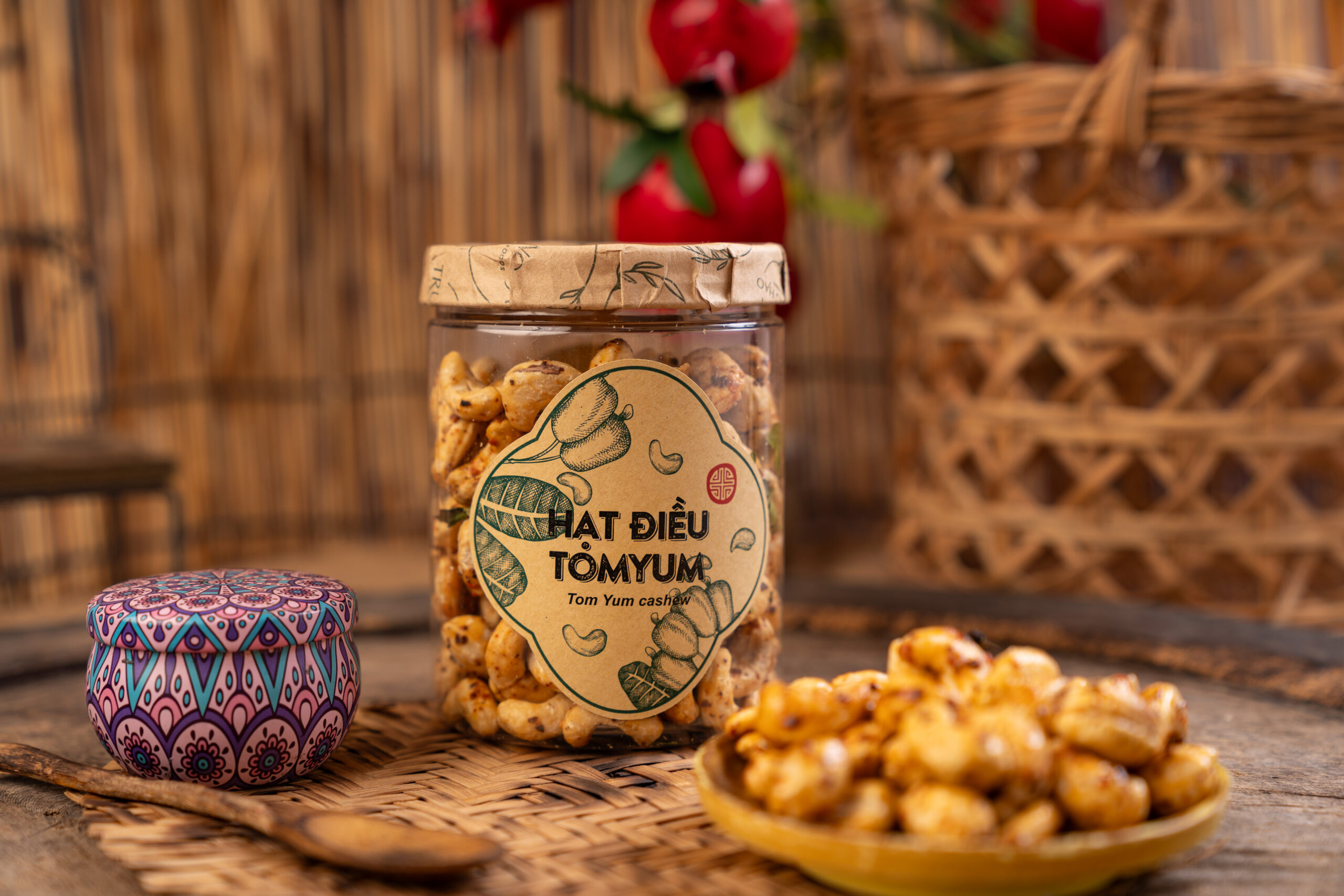 Hạt điều vị TOM YUM sỉ từ 10Kg