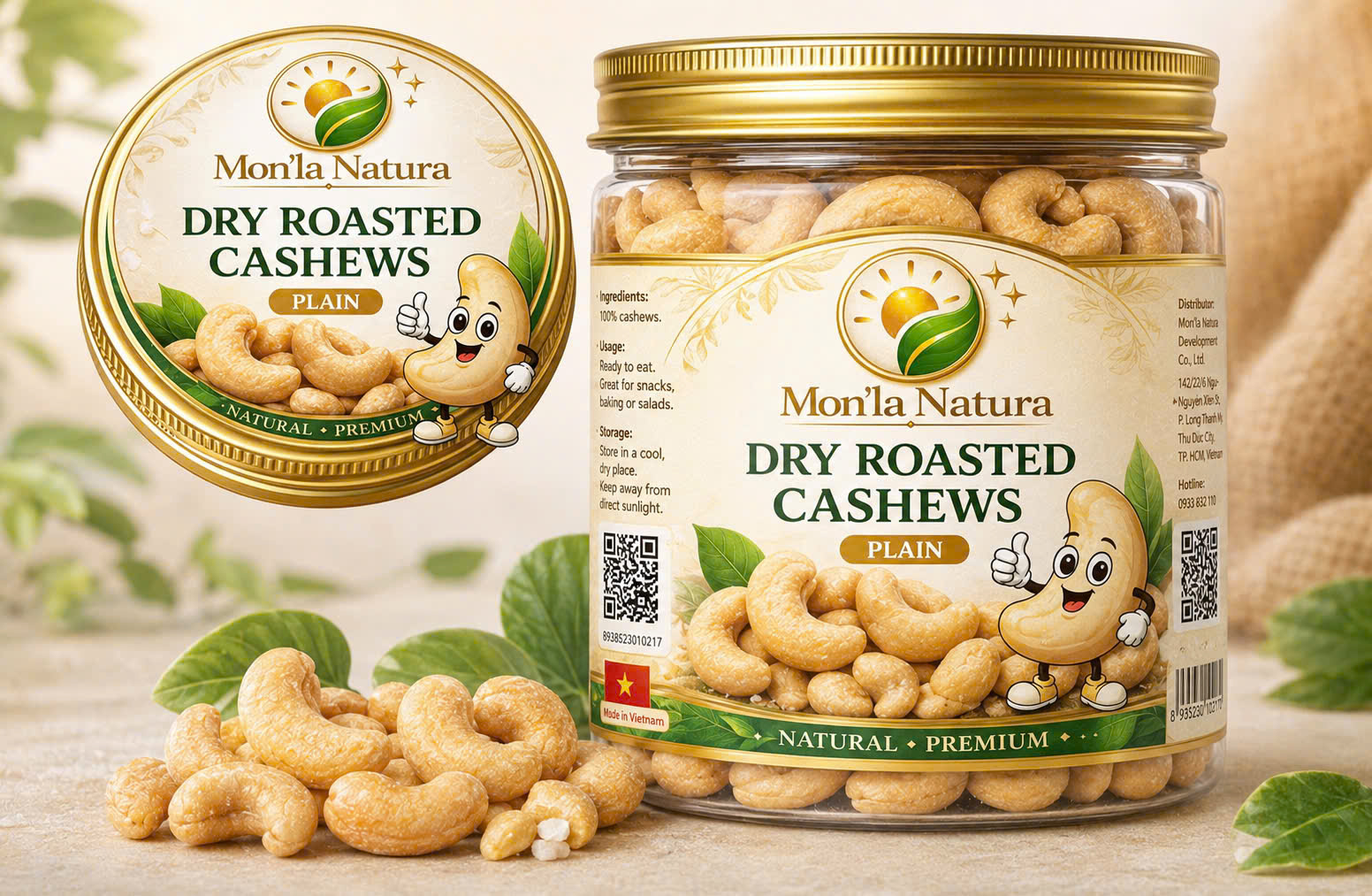 HẠT ĐIỀU NƯỚNG NGUYÊN VỊ – 500GR